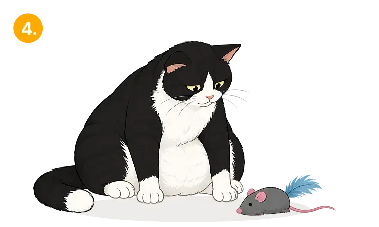 Obese cat 4