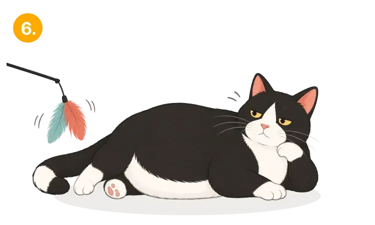 Obese cat 6